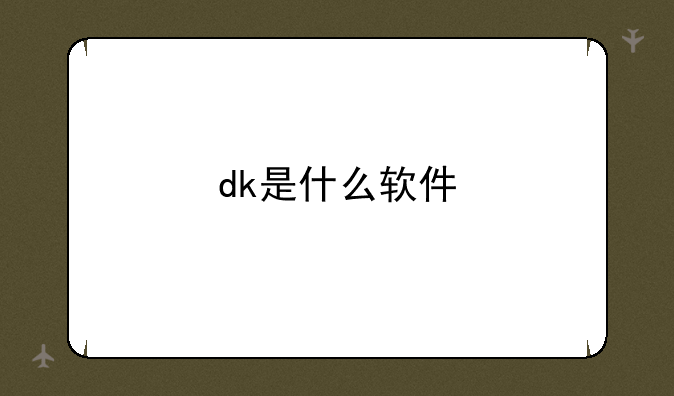 dk是什么软件